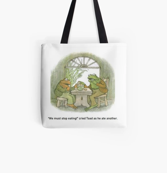 Frog and Toad Must Stop Eating Tote Bag for Sale by itsybitsyghost