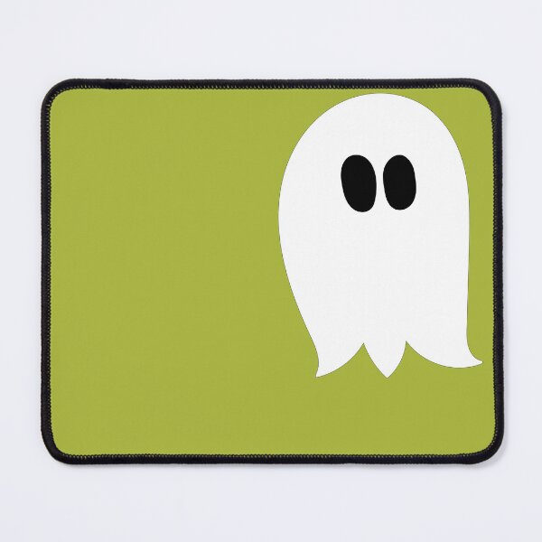 Item preview, Cute ghost cartoon in a green frame designed and sold by AngelDawnDesign.