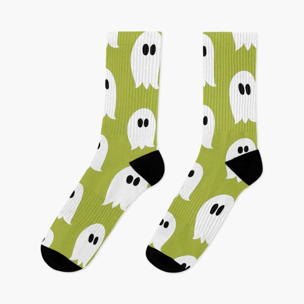 Item preview, Cute ghost cartoon in a green frame designed and sold by AngelDawnDesign.