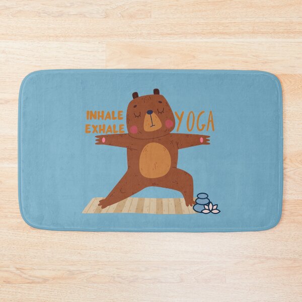 Item preview, Yoga Bear Inhale Exhale Warrior II Yoga Design  designed and sold by tranquilbeach.
