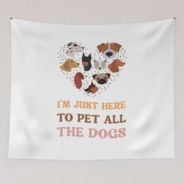 Item preview, I'm Just Here To Pet All The Dogs designed and sold by Zakaria-4.