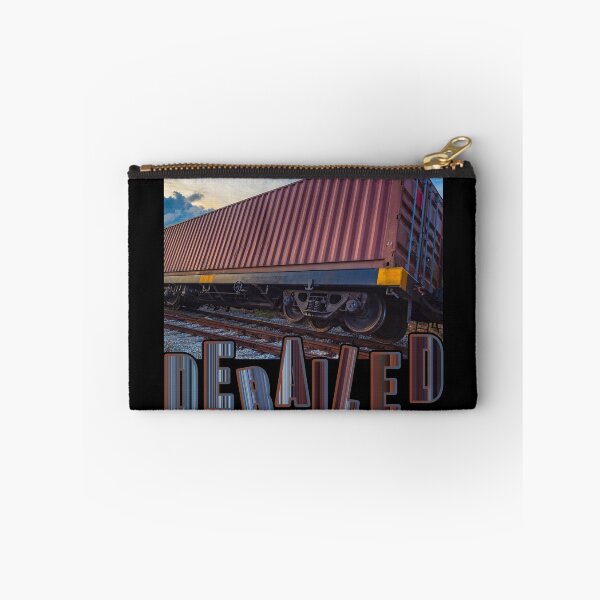 Item preview, Derailed Railroad Car Engine has Derailed Perfect Gift for Train Lovers, Rail Fans designed and sold by jamie Omahen.