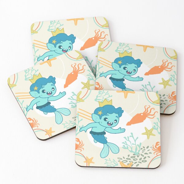 Item preview, The Blue Little Merboy - Light Background designed and sold by Moeno-Roeso.