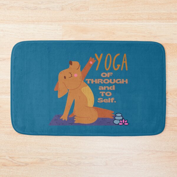 Item preview, Yoga Of Through and To Self Yoga Design for dogs lovers and yoga lovers in your life.  designed and sold by tranquilbeach.
