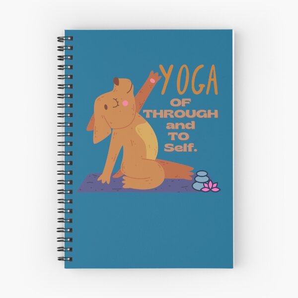 Item preview, Yoga Of Through and To Self Yoga Design for dogs lovers and yoga lovers in your life.  designed and sold by tranquilbeach.