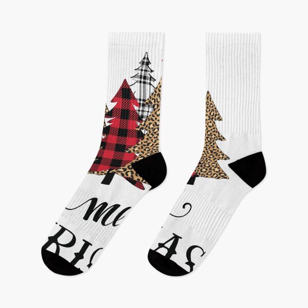 Artikelvorschau, Frohe Weihnachten. Buffalo Plaid und Leopardenmuster entworfen und verkauft von Stylish-Print.