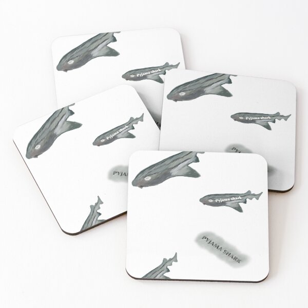 Item preview, Pyjama shark stickers pack designed and sold by ELEGANCE-KEYS.