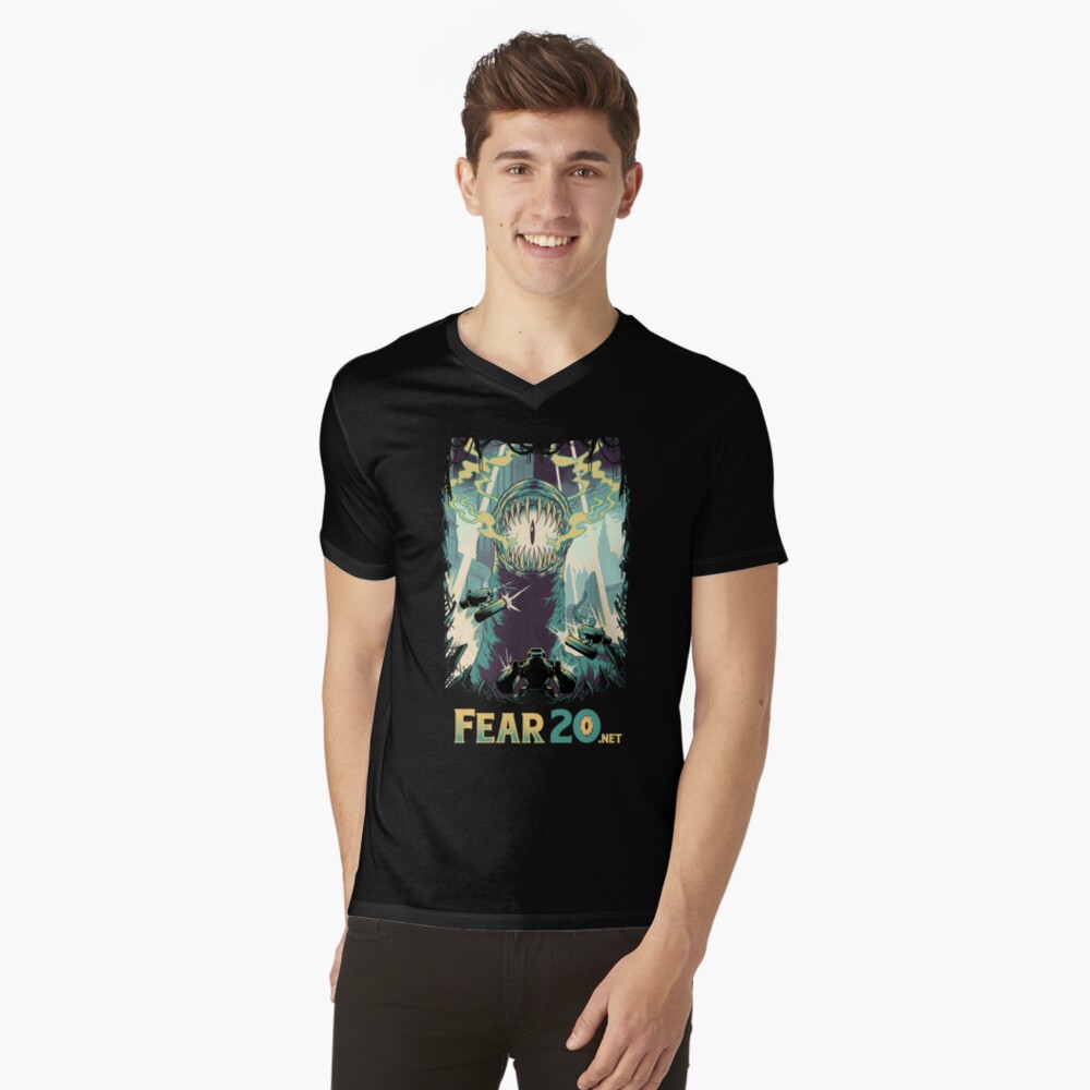 Item preview, V-Neck T-Shirt designed and sold by Fear20.
