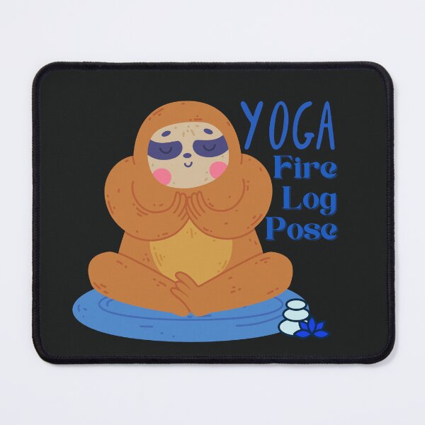 Item preview, Slough Fire Log Yoga Pose Design for wild animal lovers and yoga lovers you know. designed and sold by tranquilbeach.