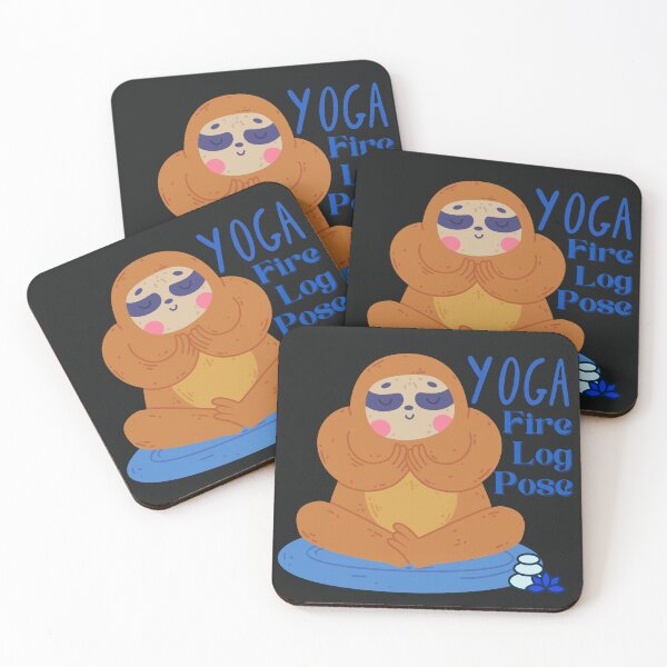 Item preview, Slough Fire Log Yoga Pose Design for wild animal lovers and yoga lovers you know. designed and sold by tranquilbeach.