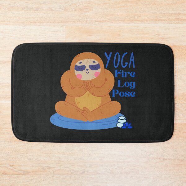Item preview, Slough Fire Log Yoga Pose Design for wild animal lovers and yoga lovers you know. designed and sold by tranquilbeach.