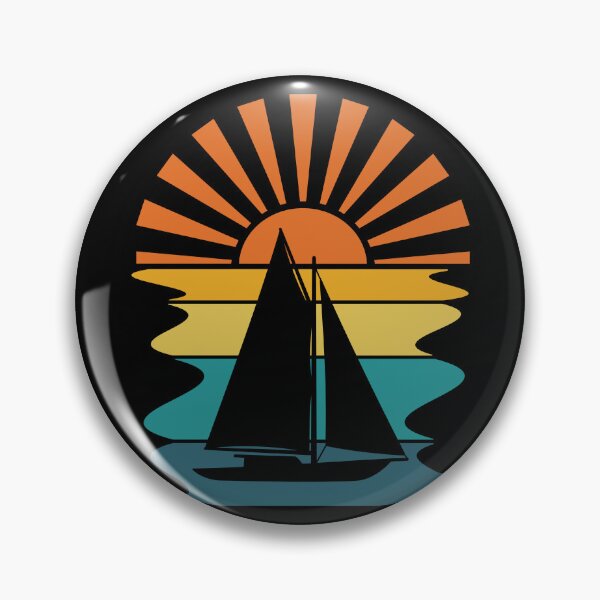 Item preview, Sailboat Ocean Retro Sunset designed and sold by PeachesMommy.