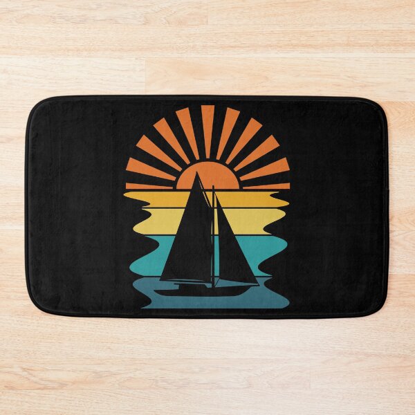 Item preview, Sailboat Ocean Retro Sunset designed and sold by PeachesMommy.
