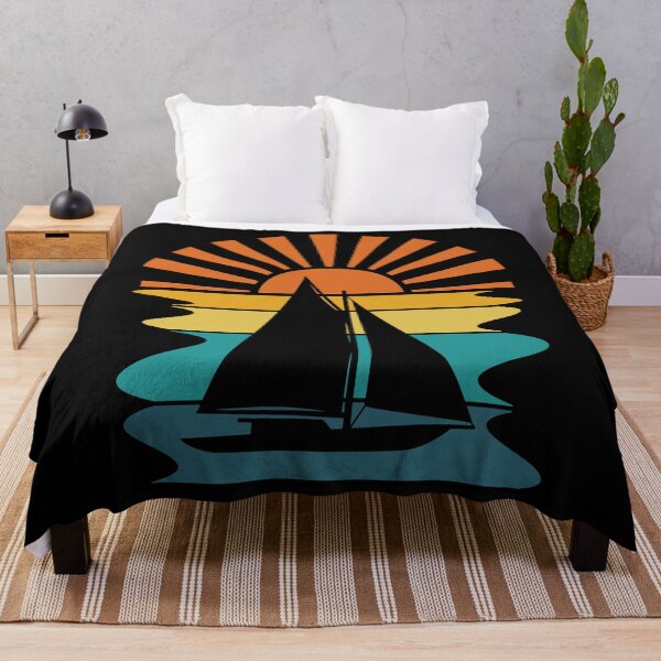 Item preview, Sailboat Ocean Retro Sunset designed and sold by PeachesMommy.