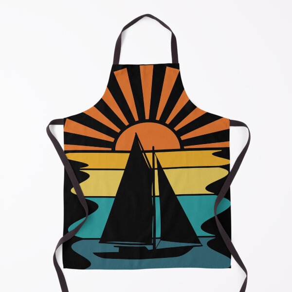 Item preview, Sailboat Ocean Retro Sunset designed and sold by PeachesMommy.