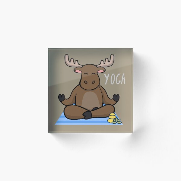 Item preview, Moose Yoga Pose for the Moose lovers and yoga lovers you know designed and sold by tranquilbeach.