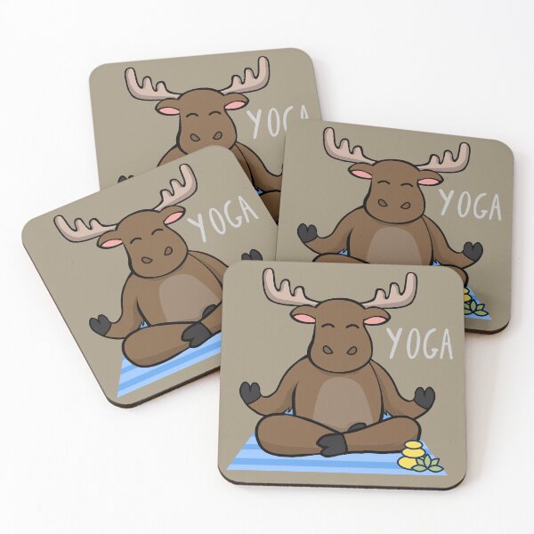 Item preview, Moose Yoga Pose for the Moose lovers and yoga lovers you know designed and sold by tranquilbeach.