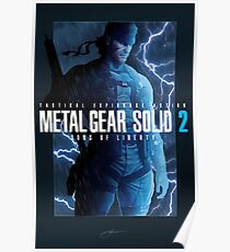 Metal Gear Solid 2 "Tanker Storm" Poster Poster