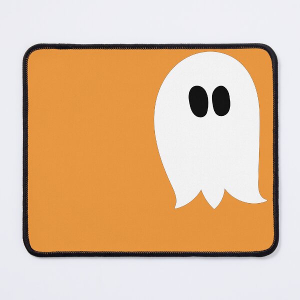 Item preview, Cute ghost cartoon in an orange frame designed and sold by AngelDawnDesign.