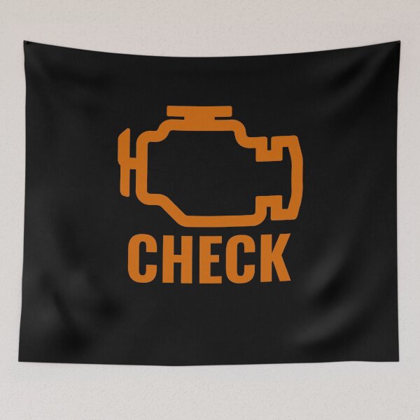 Item preview, Orange car engine dashboard warning light - Funny mechanic designed and sold by thequester.