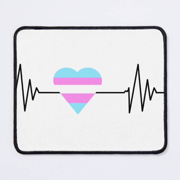 Item preview, Transgender Pride Heartbeat designed and sold by KayArtandPencil.