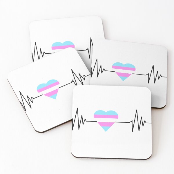 Item preview, Transgender Pride Heartbeat designed and sold by KayArtandPencil.