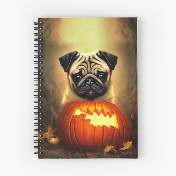 Item preview, Cute pug with a pumpkin designed and sold by MMJDSGN.