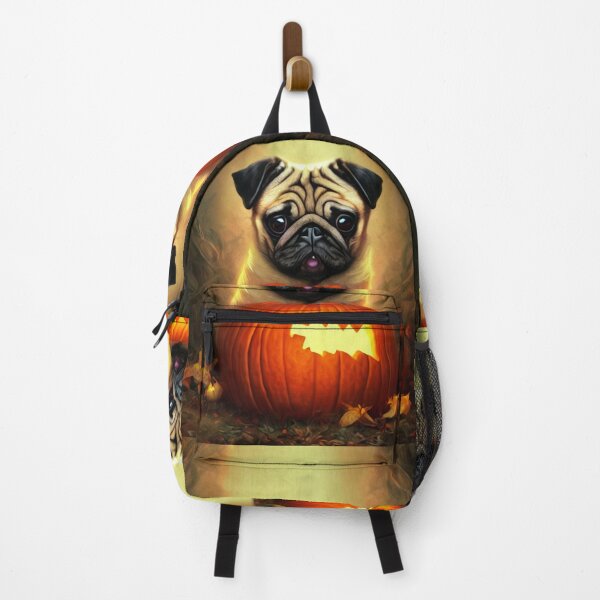 Item preview, Cute pug with a pumpkin designed and sold by MMJDSGN.