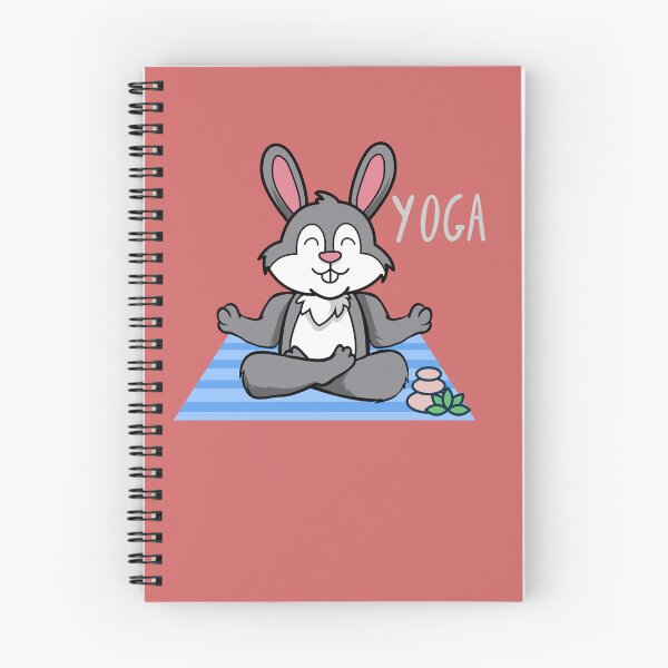Item preview, Happy Rabbit Yoga design for bunny, rabbit or animal lovers and yoga lovers in your life.  designed and sold by tranquilbeach.