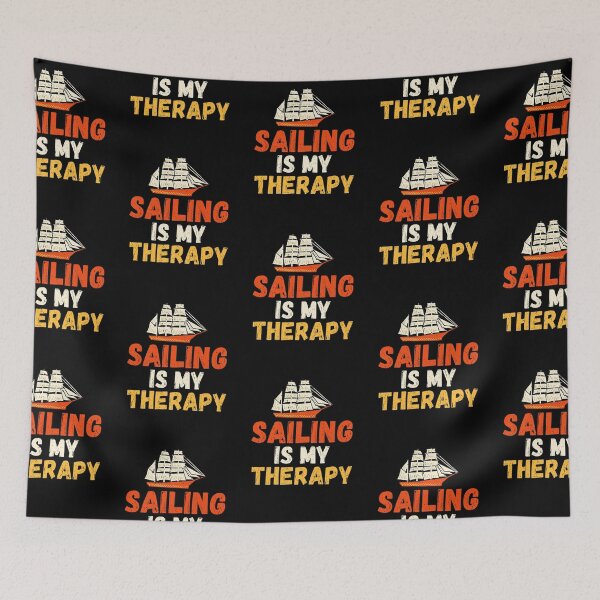 Item preview, Sailing Is My Therapy Boat Captain Sailors designed and sold by lloyd68.