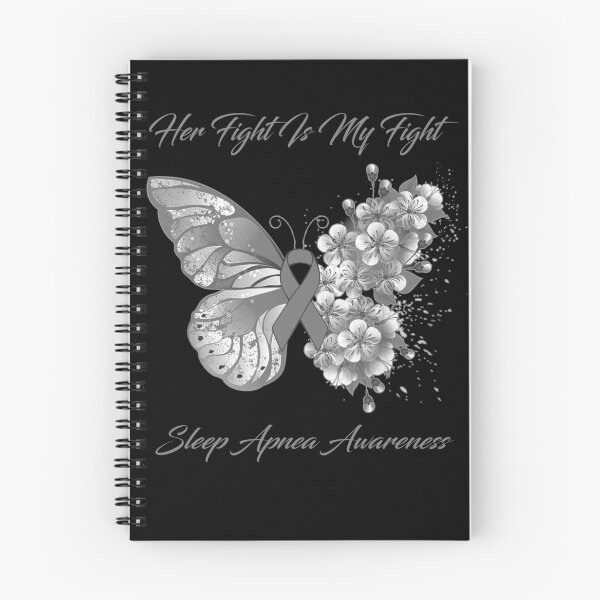 Item preview, Her Fight Is My Fight Sleep Apnea Awareness Butterfly Ribbon Gifts designed and sold by Adropine.