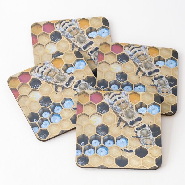 Item preview, “Honeybees”  designed and sold by Terra Luna.
