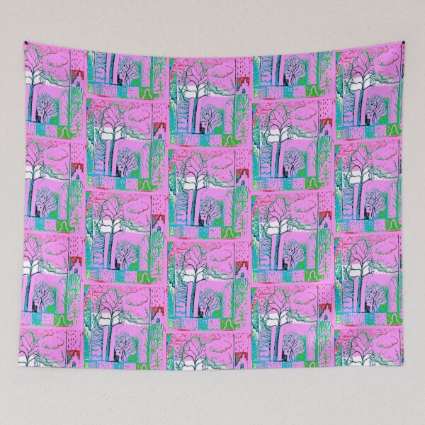 Item preview, Winter sunset in retroland designed and sold by Nickdavisinghe.