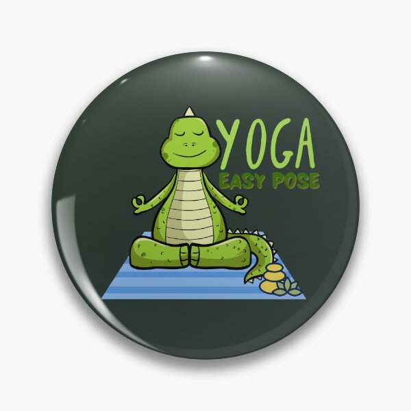 Item preview, Alligator Yoga Easy Pose Design for the Animal lovers and yoga lovers you know designed and sold by tranquilbeach.