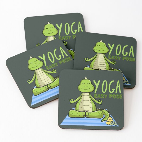 Item preview, Alligator Yoga Easy Pose Design for the Animal lovers and yoga lovers you know designed and sold by tranquilbeach.