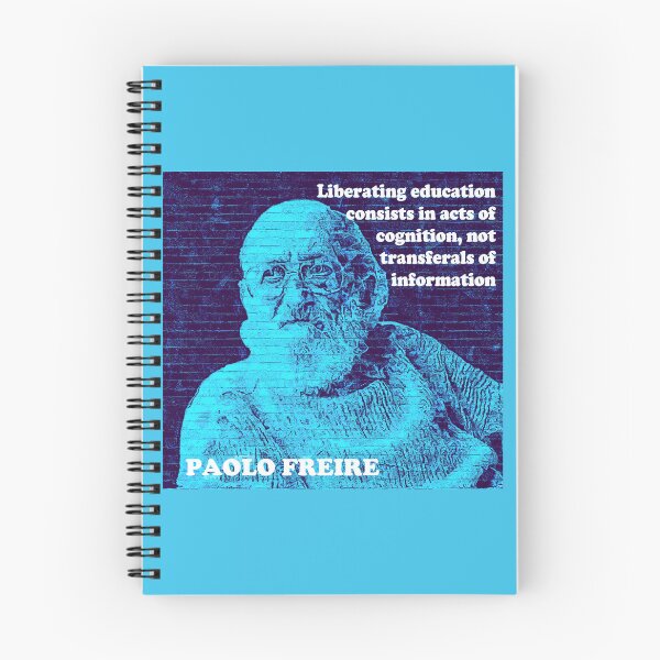 Item preview, Paolo Freire Pedagogy of the Oppressed Quote on Liberating Education Blue designed and sold by Tony Cisse.