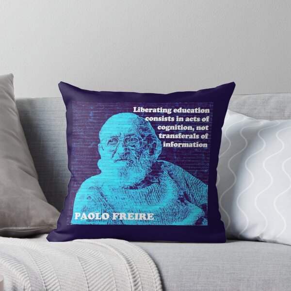 Item preview, Paolo Freire Pedagogy of the Oppressed Quote on Liberating Education Blue designed and sold by Tony Cisse.