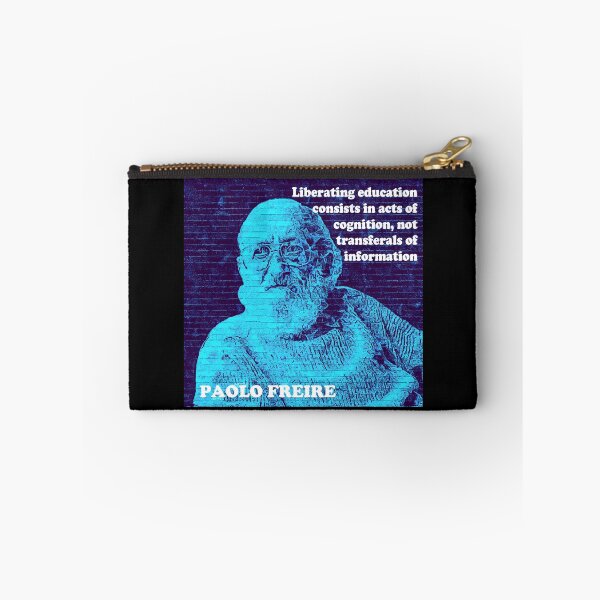 Item preview, Paolo Freire Pedagogy of the Oppressed Quote on Liberating Education Blue designed and sold by Tony Cisse.