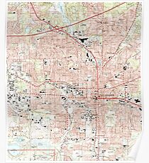 Tallahassee Florida Map (1999) Poster