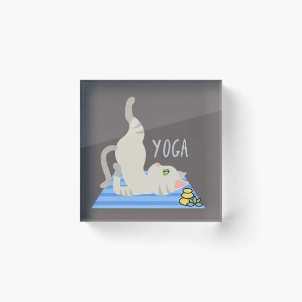 Item preview, Yoga Shoulder Stand Cat Yoga Pose for the cat lovers and yoga lovers you know designed and sold by tranquilbeach.