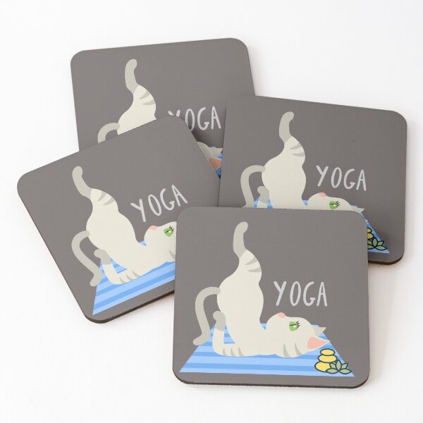 Item preview, Yoga Shoulder Stand Cat Yoga Pose for the cat lovers and yoga lovers you know designed and sold by tranquilbeach.