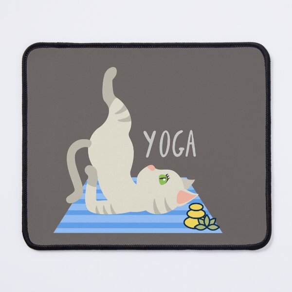 Item preview, Yoga Shoulder Stand Cat Yoga Pose for the cat lovers and yoga lovers you know designed and sold by tranquilbeach.