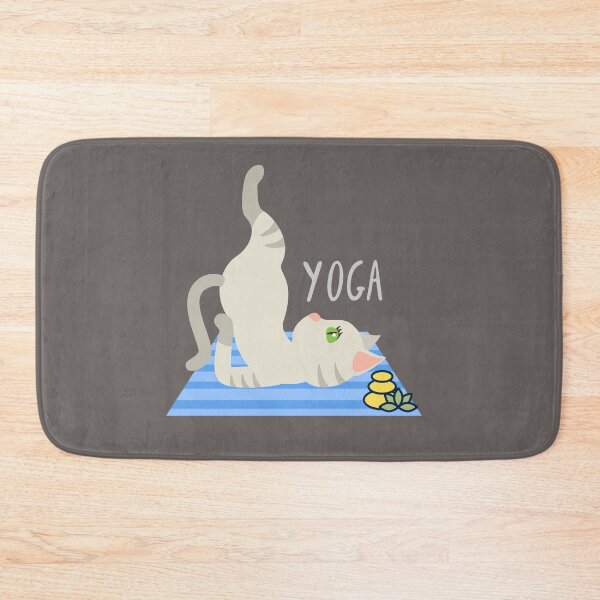 Item preview, Yoga Shoulder Stand Cat Yoga Pose for the cat lovers and yoga lovers you know designed and sold by tranquilbeach.