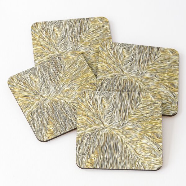 Item preview, Gold Botanical Stripes designed and sold by fatenanwar.
