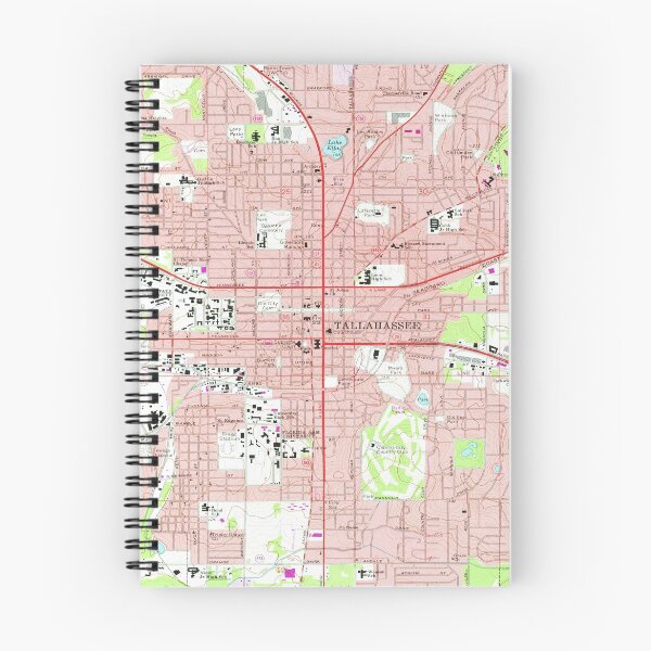 Item preview, Tallahassee Florida Map (1970) designed and sold by BravuraMedia.