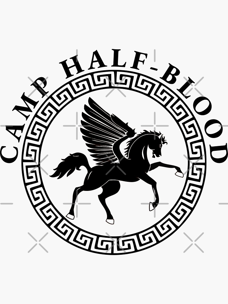 Camp half-blood accurate orange color logo percy jackson