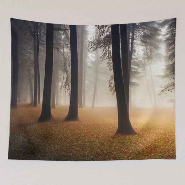 Item preview, A Beautiful Forest Filled with Natural Fog designed and sold by Evolvity.