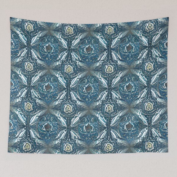 Item preview, Blue Wallpaper designed and sold by museumgirl24.