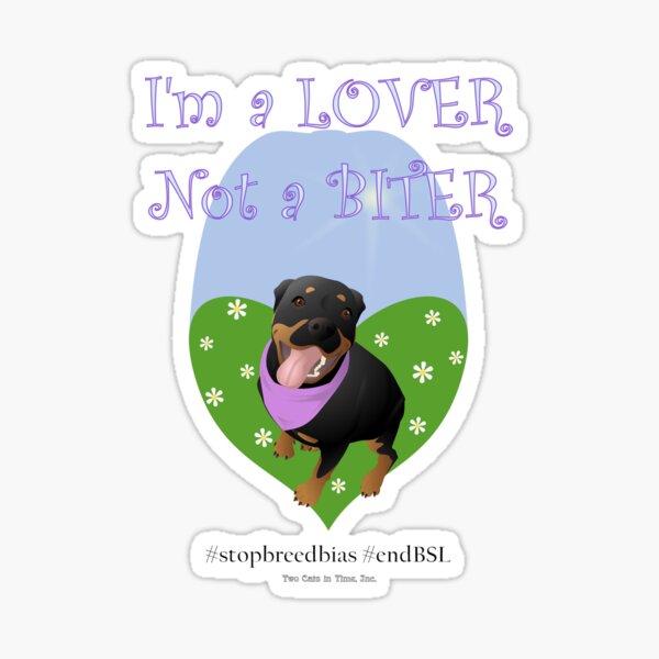 I'm a Lover not a Biter Sticker