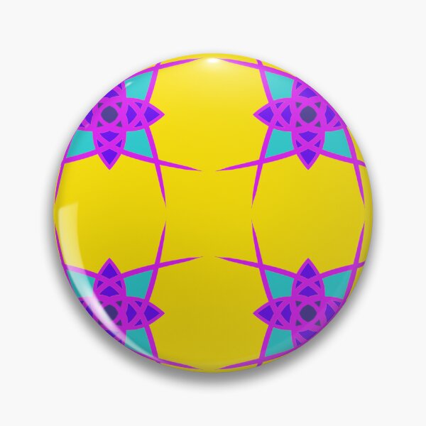 Item preview, Unique hand drawn geometric repeating pattern with yellow background - WelshDesigns designed and sold by welshdesigns.